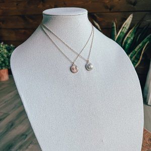 THE CELESTE CHARM NECKLACE GRAY